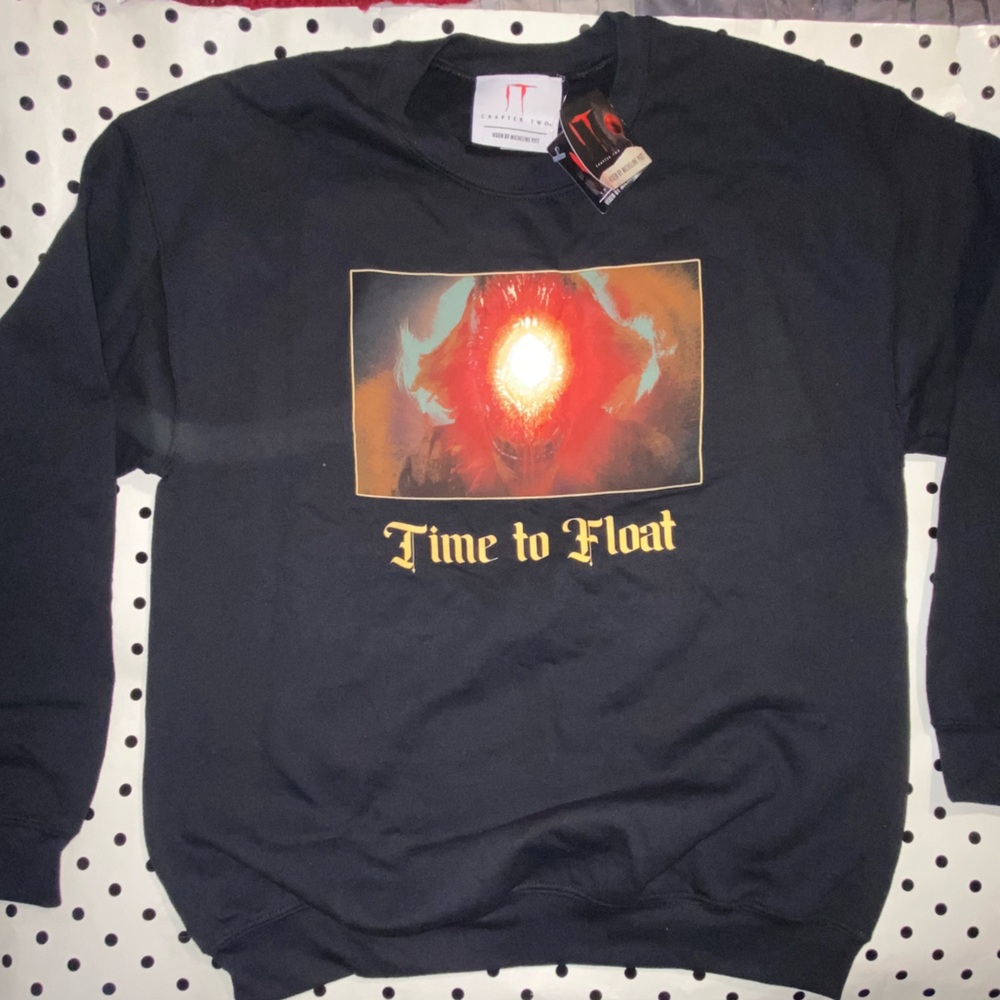 IT penny wise Stephen King Clown Sweatshirt sz L